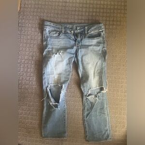 American eagle cropped jeans size 6